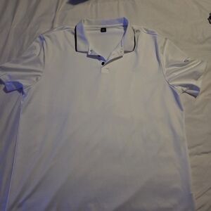 NFINITY White Polo Shirt with Black Trim